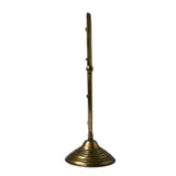 Antique Brass Aluminum Oval Vanity Mirror with Stand