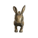 Antique Brass Finish Aluminum Rabbit Figurine