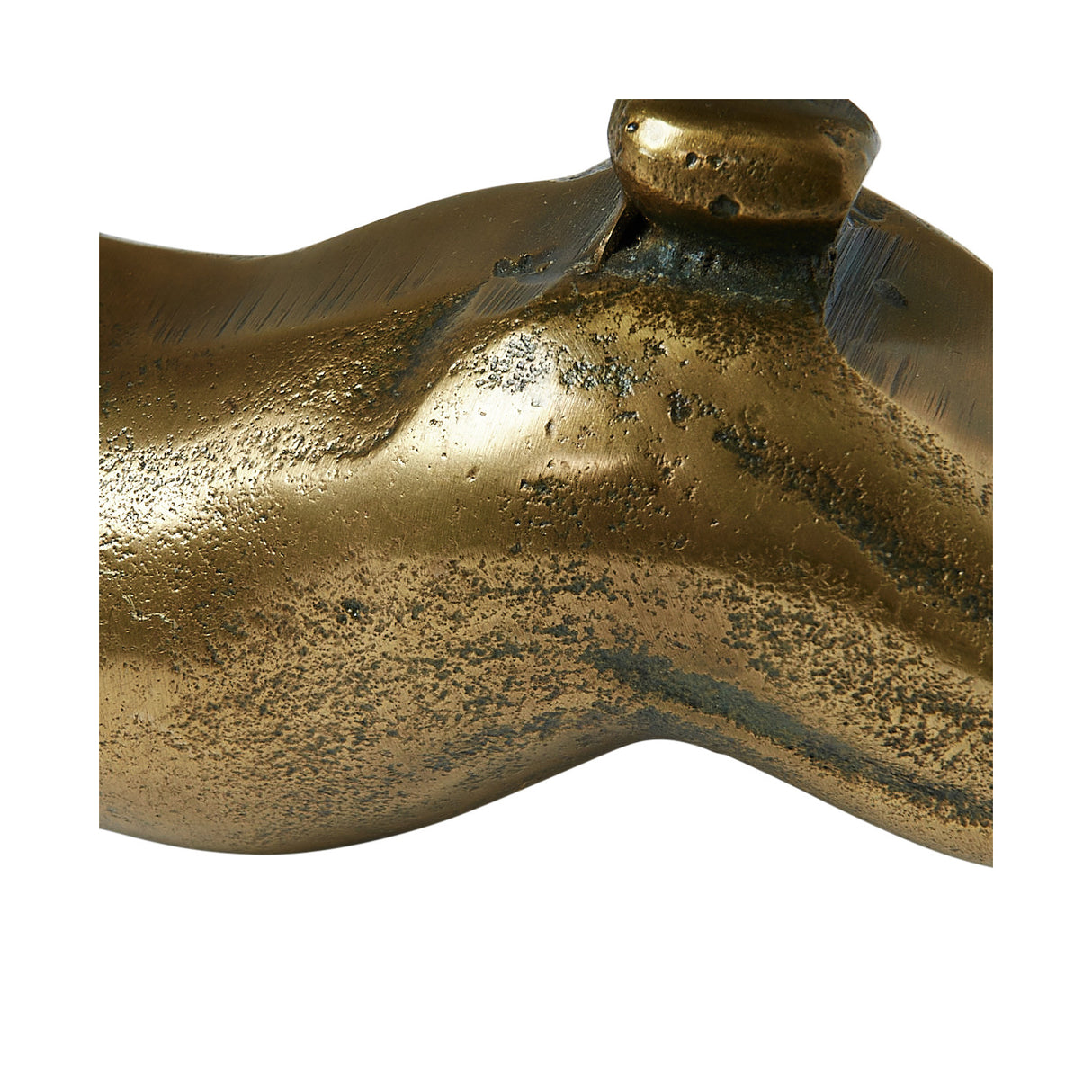 Antique Brass Finish Aluminum Rabbit Figurine