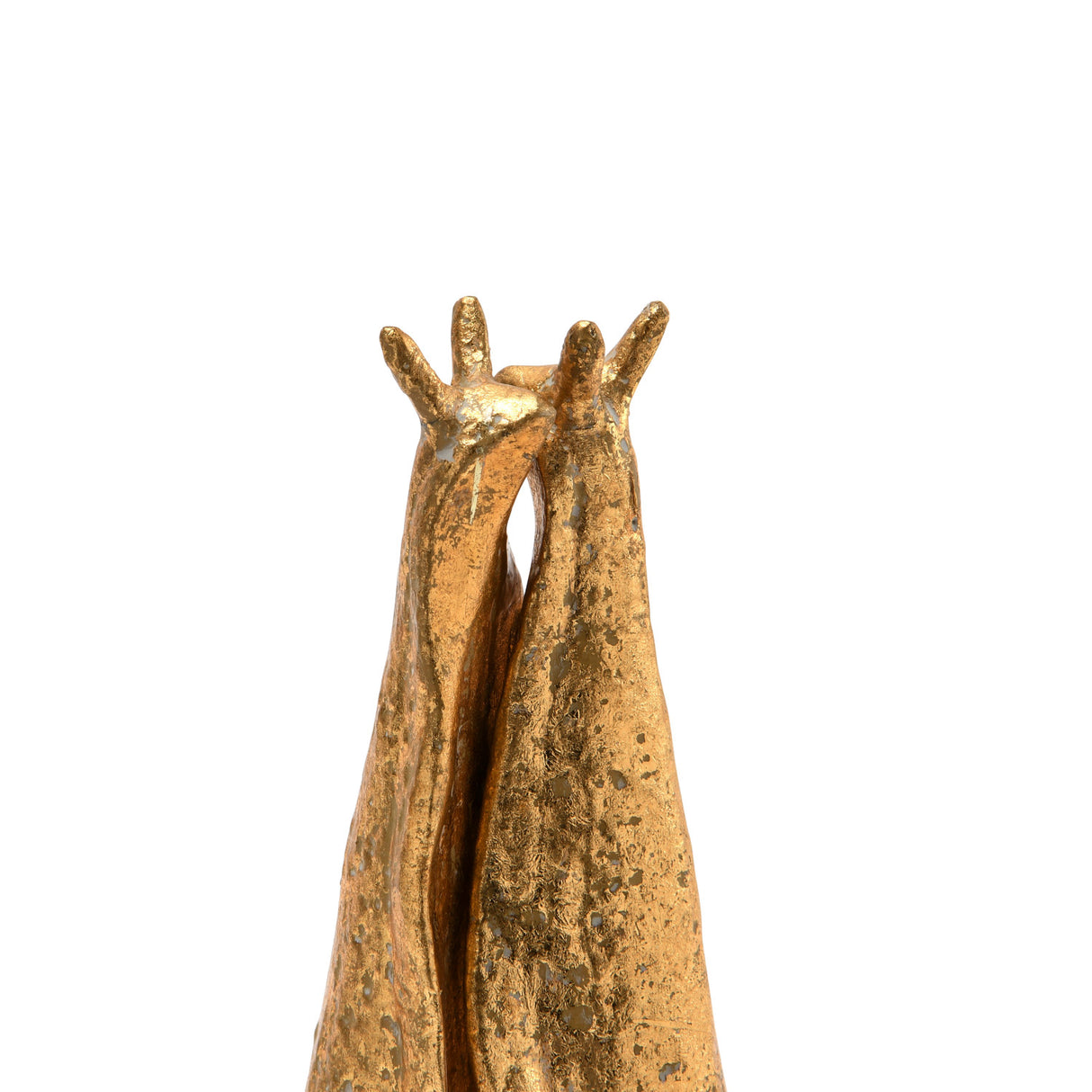 Distressed Cast Iron Gold Snail Bookends