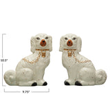 Ceramic Vintage Inspired Staffordshire Dog Bookend