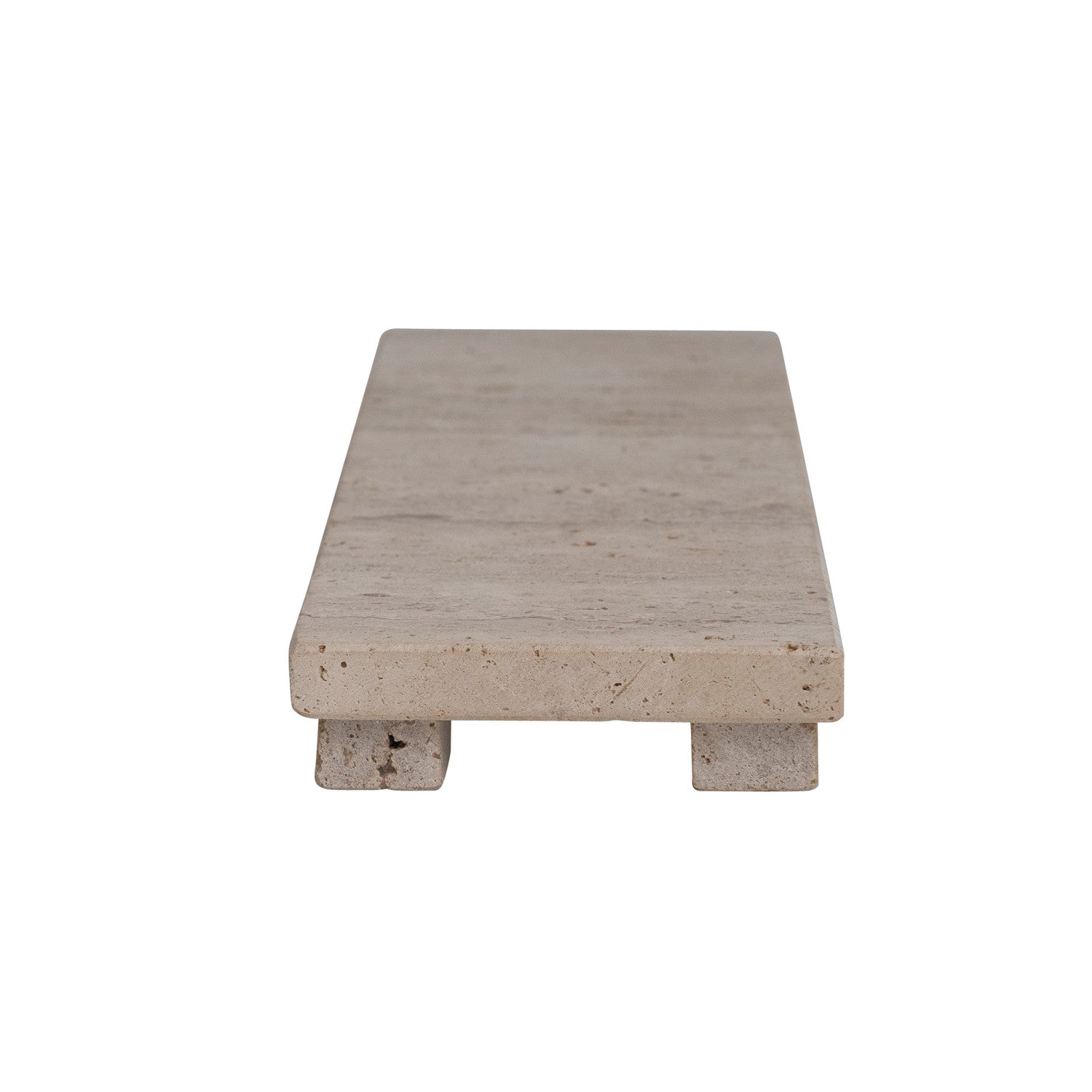 Travertine Stone Footed Cheese & Serving Board - Thumbnail 4