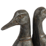 Distressed Cast Iron Duck Head Bookends