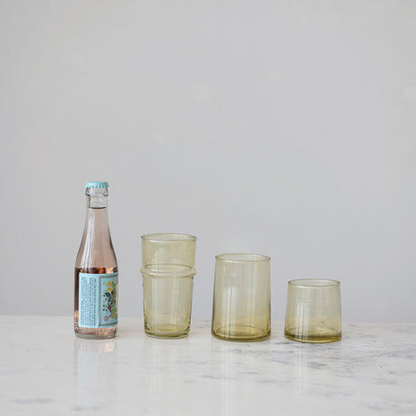 Hand-Blown Green Glass Tumbler | 6 oz