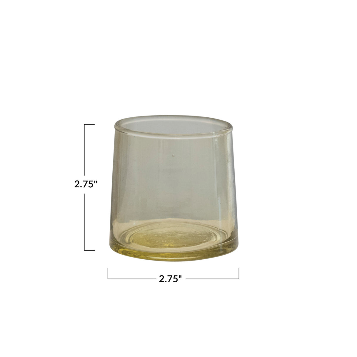 Hand-Blown Green Glass Tumbler | 6 oz