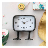 Gunmetal Finish Iron Duck Feet Table Clock