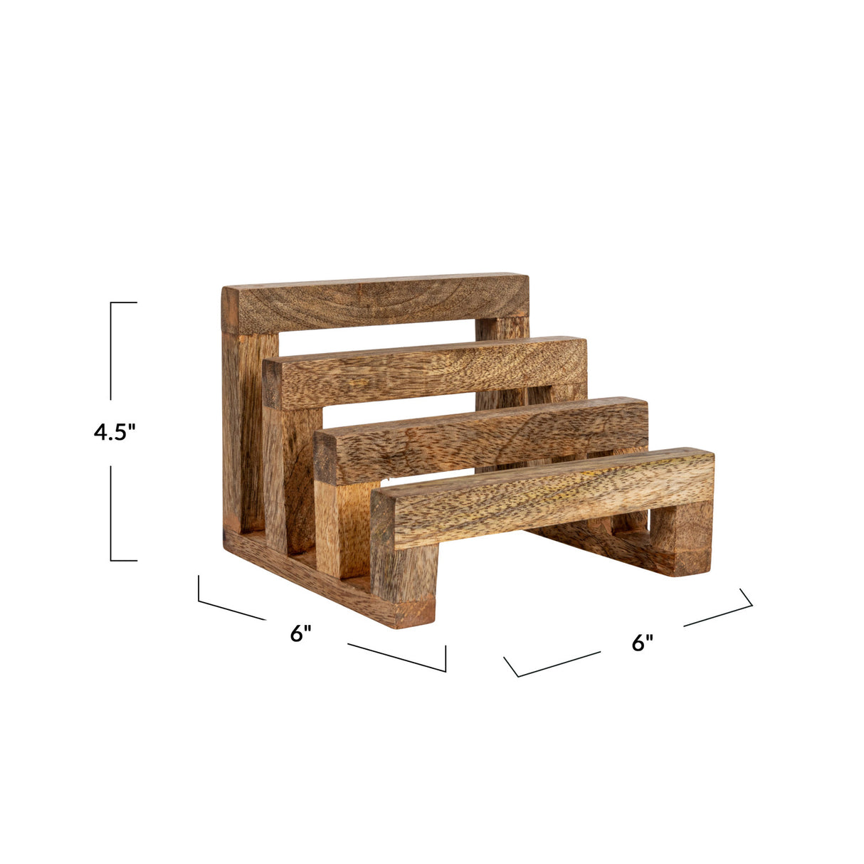 Mango Wood Stand with 3 Sections