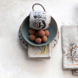 Wildflower Floral Debossed Ceramic Coffee Mug