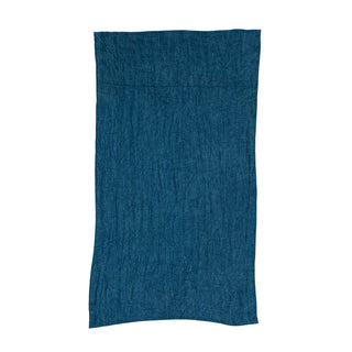 blue linen tea towel by creative co-op
