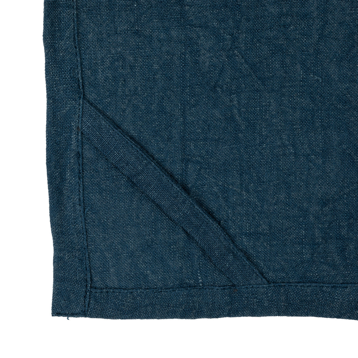 Blue Oversized Stonewashed Linen Tea Towel