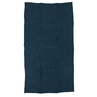 Blue Oversized Stonewashed Linen Tea Towel