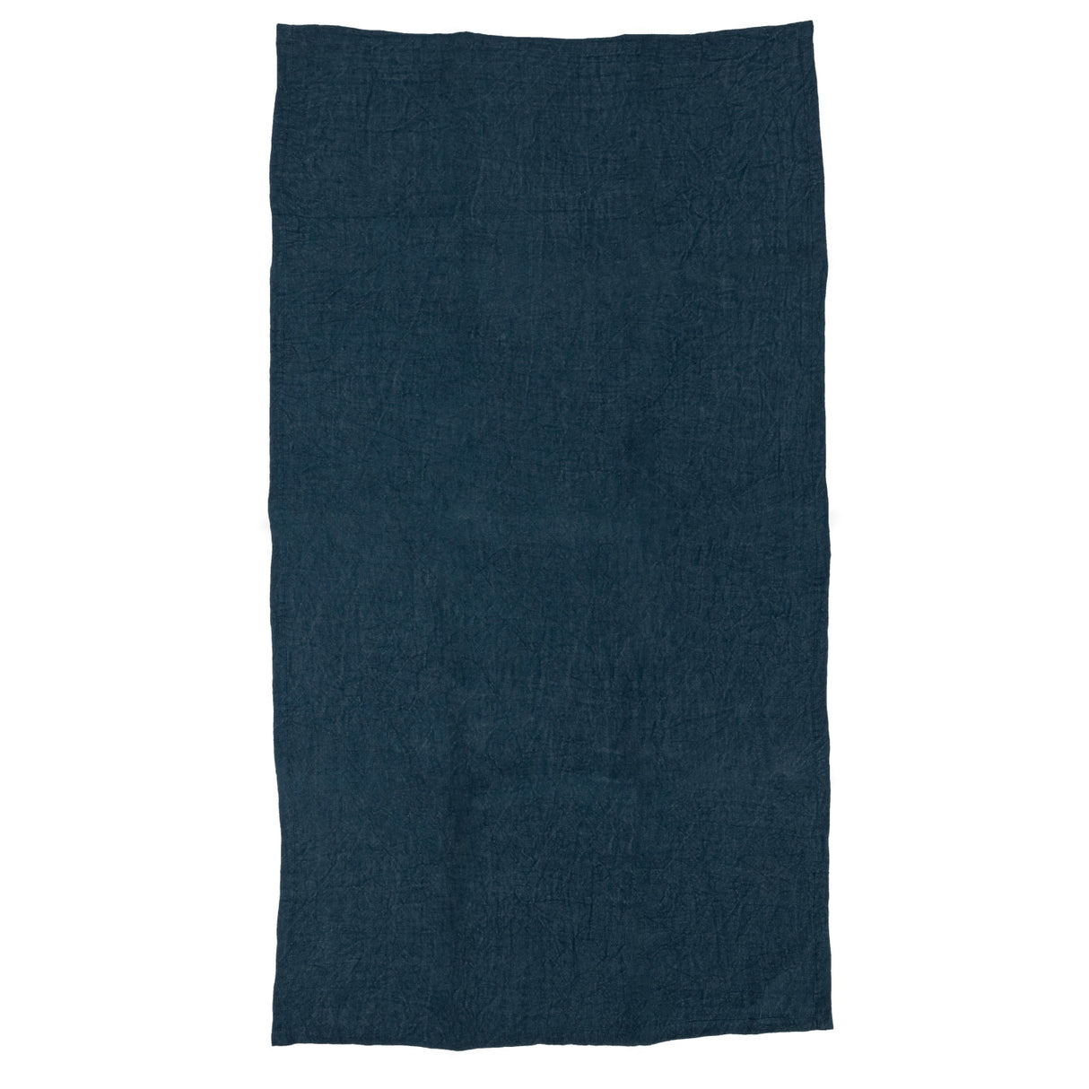 Blue Oversized Stonewashed Linen Tea Towel