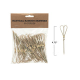 Bamboo Heart Handle Appetizer Skewers (Pack of 50)
