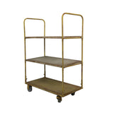 Metal Vintage-Inspired 3-Tier Cart on Caster Wheels