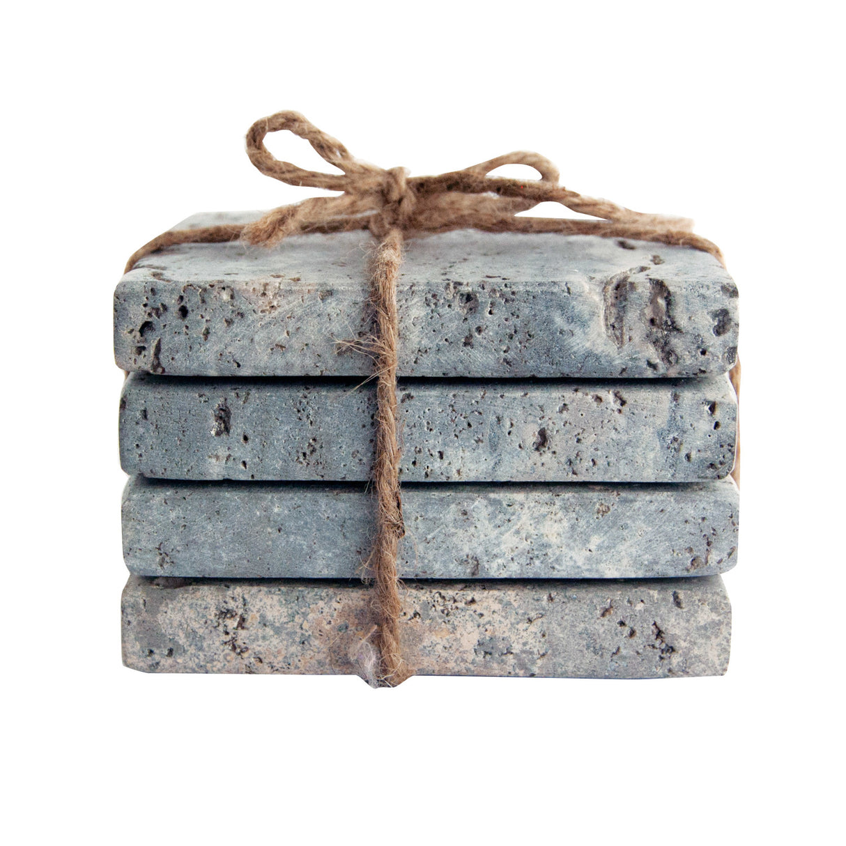 Travertine Natural Stone Coasters (Set of 4)