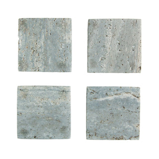 Travertine Natural Stone Coasters (Set of 4)