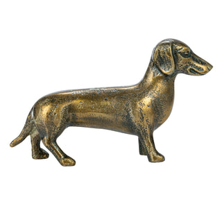 dachshund wiener dog aluminum brass by Creative Co-Op