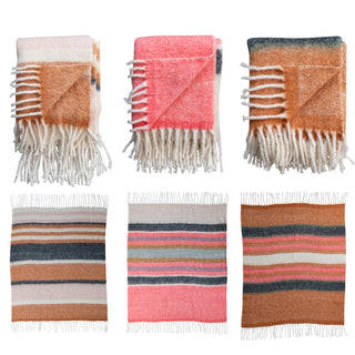 New Zealand wool throw blankets by Creative Co-Op