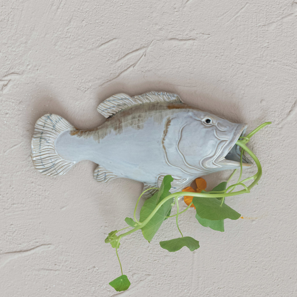 Ceramic Fish Wall Vase