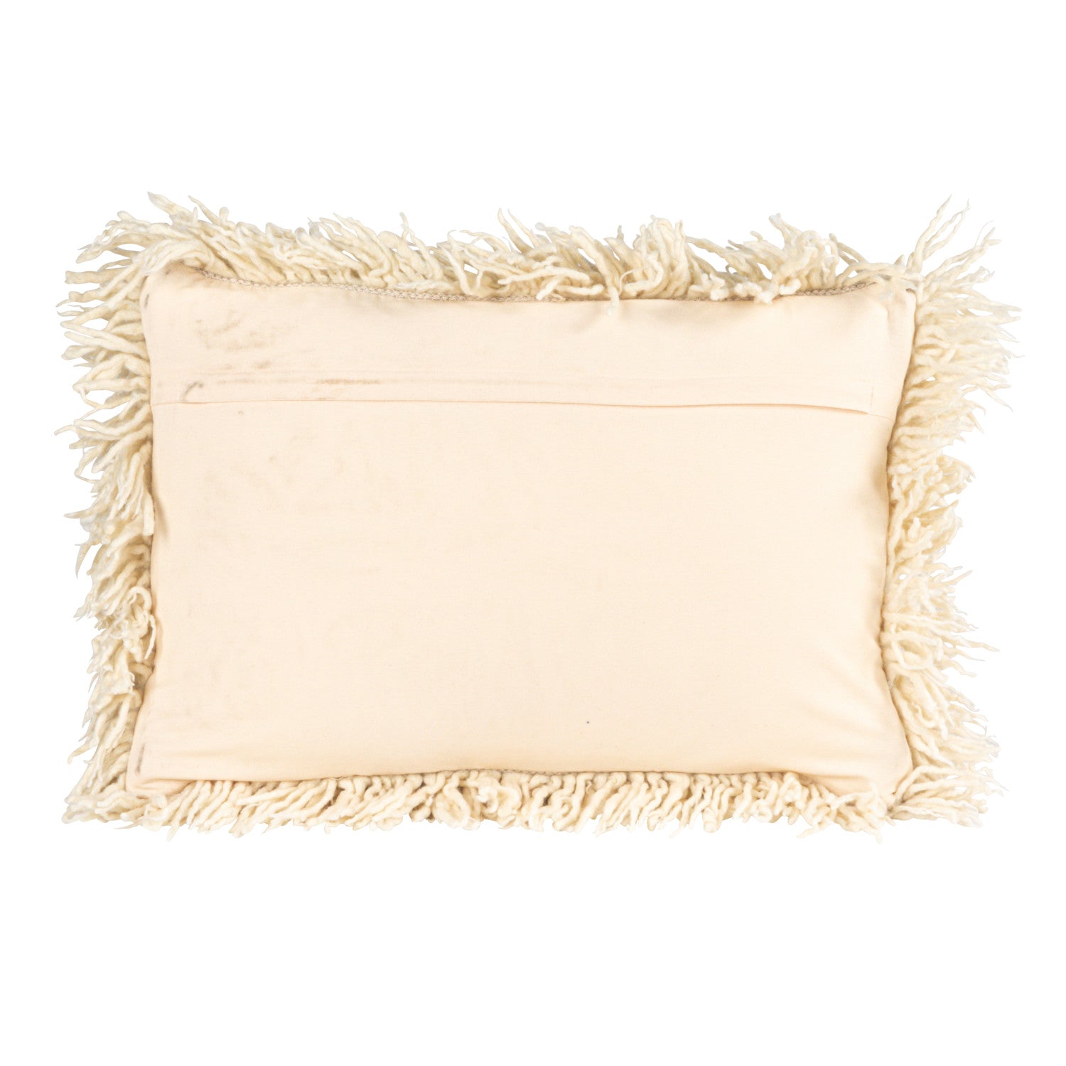 Creative Co-Op Woven Wool Lumbar Pillow - Thumbnail 3