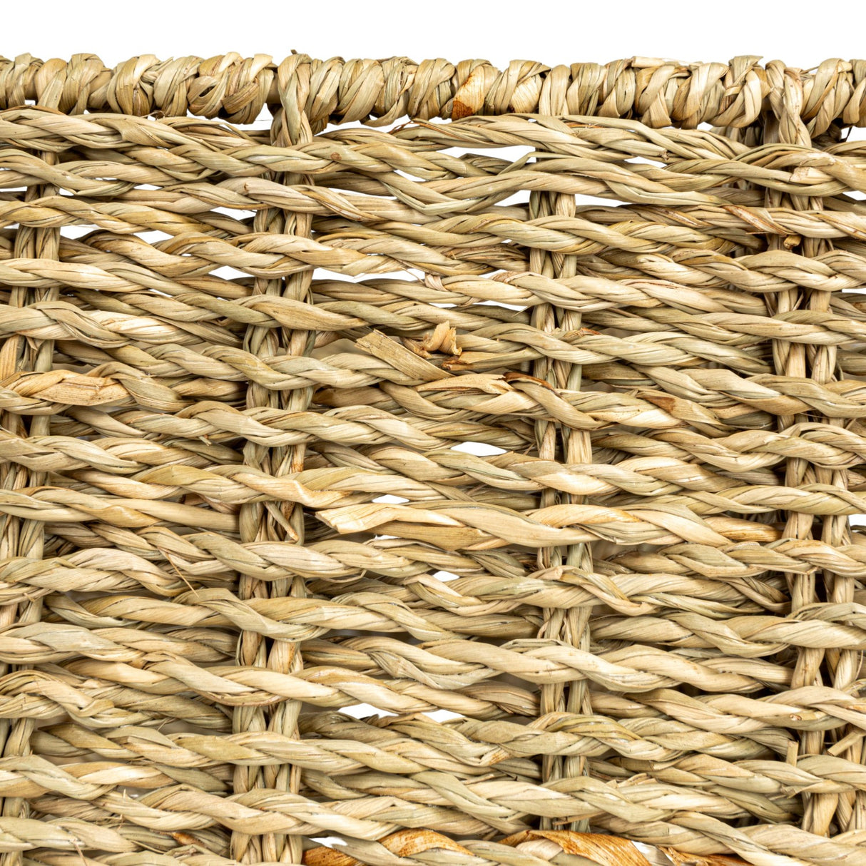 Hand-Woven Seagrass Basket with 5 Sections