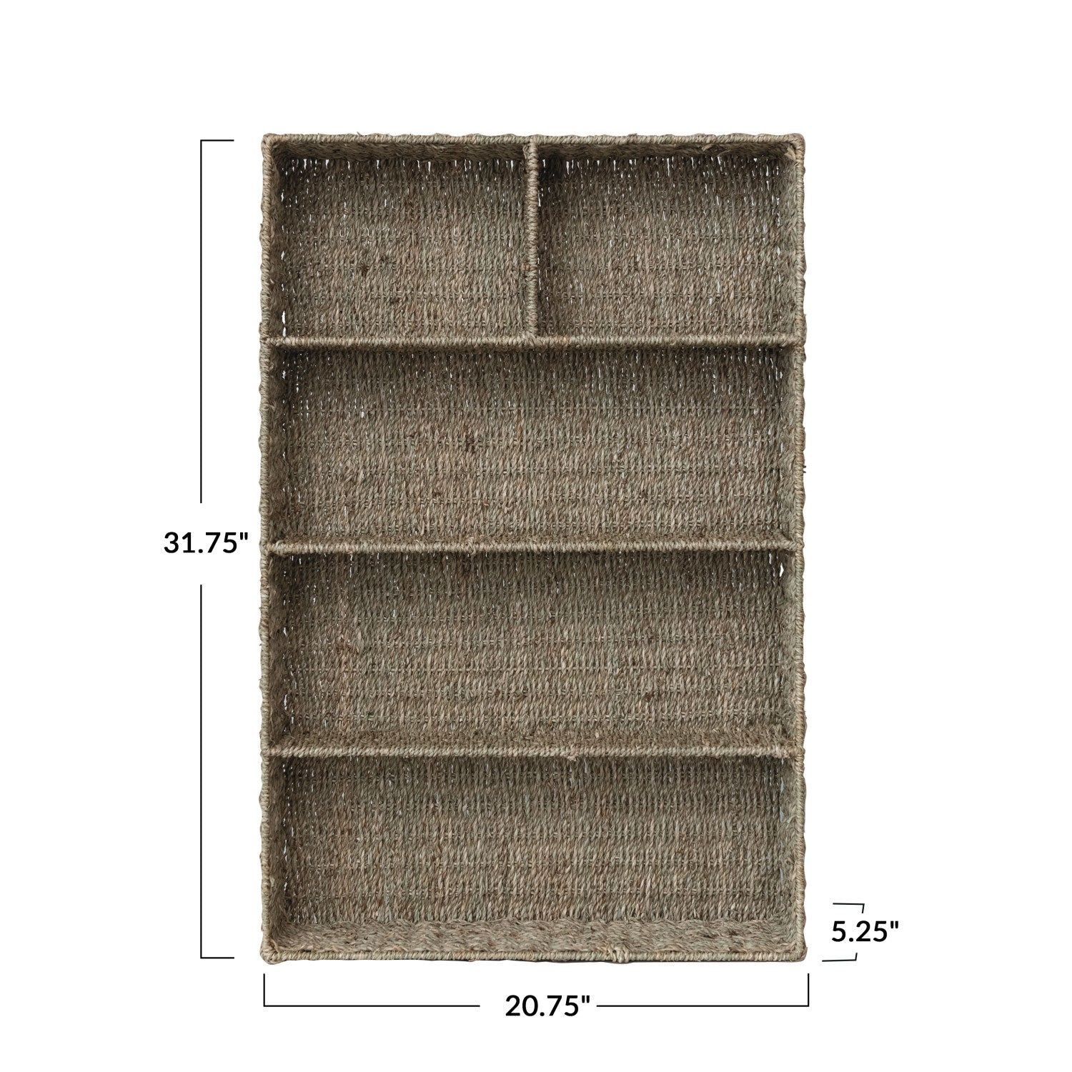 Rust and Cinder Seagrass Basket - Thumbnail 2