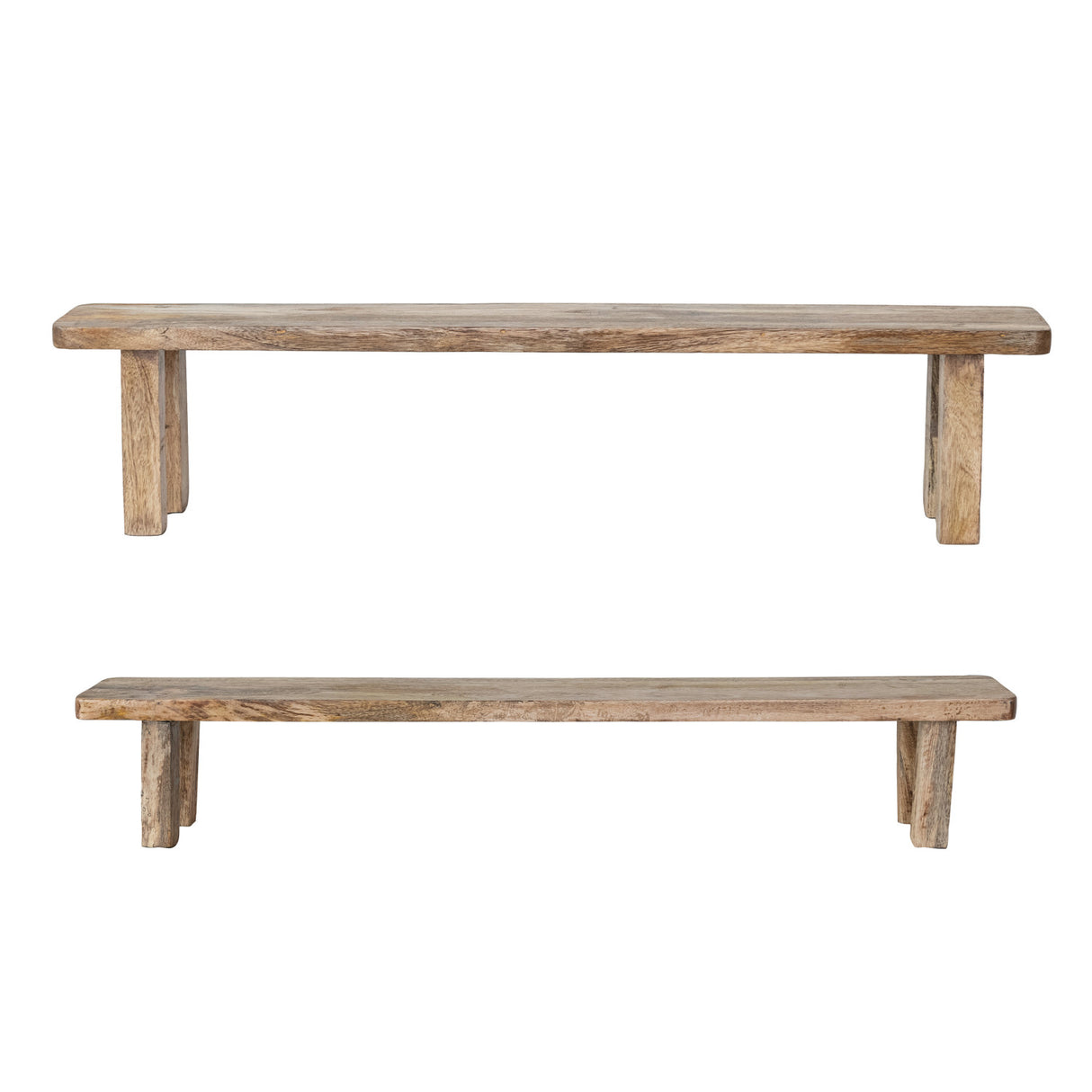 Natural Mango Wood Nesting Pedestal