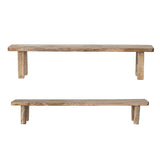 Natural Mango Wood Nesting Pedestal