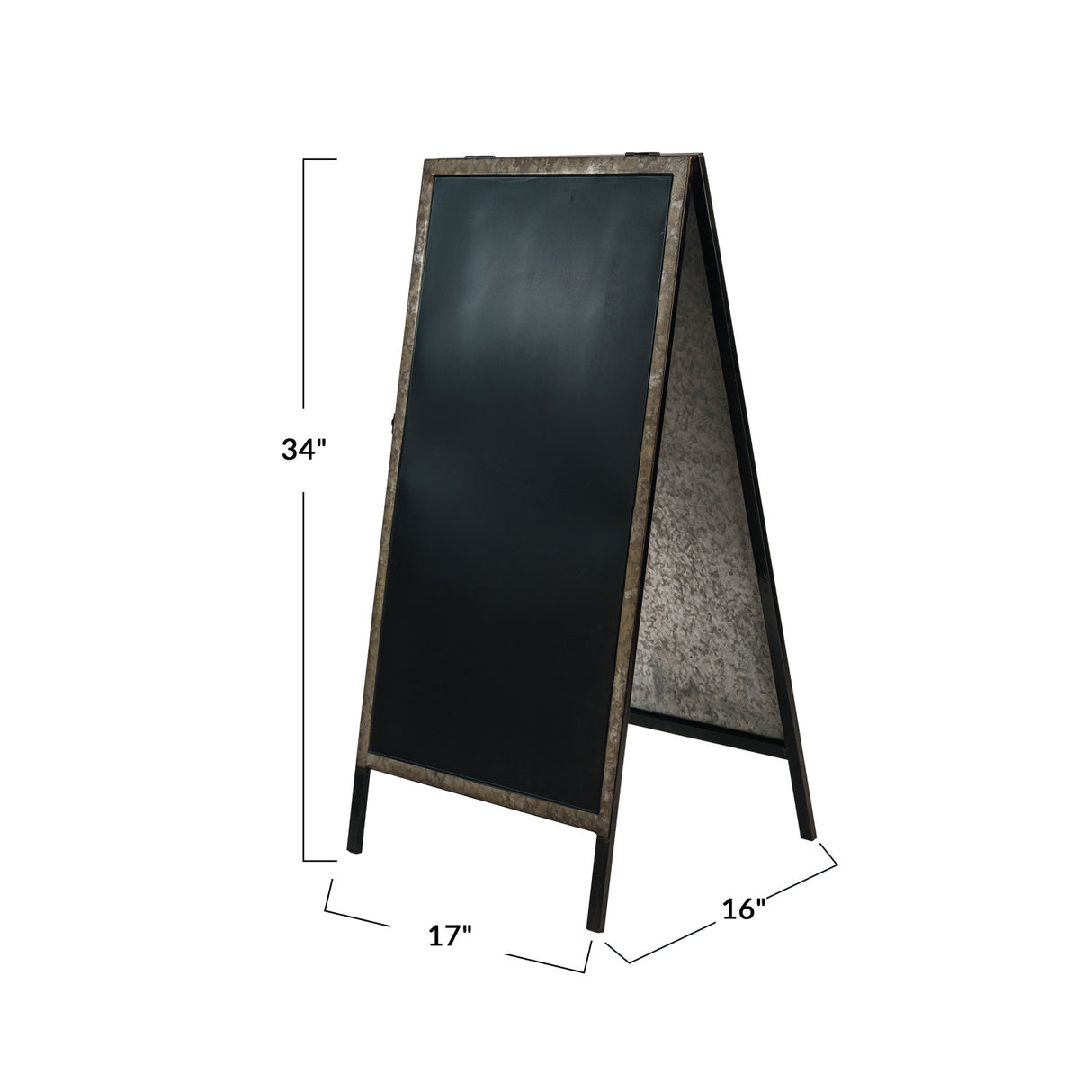 Folding A-Frame Magnetic Sandwhich Chalkboard