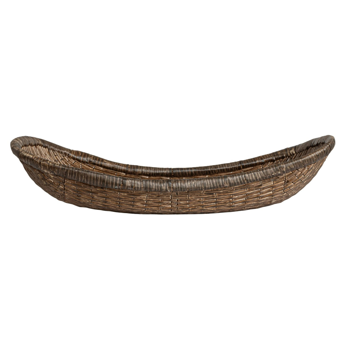 Vintage-Inspired Woven Wicker Tray Basket