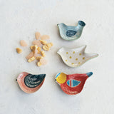 Hand-Painted Ceramic Bird Trinket Dish