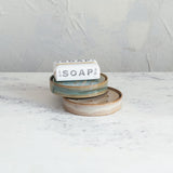 Stoneware Soap Dish with Removable Tray