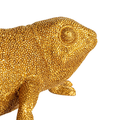 Gold Chameleon Bud Vase with Glass Tube