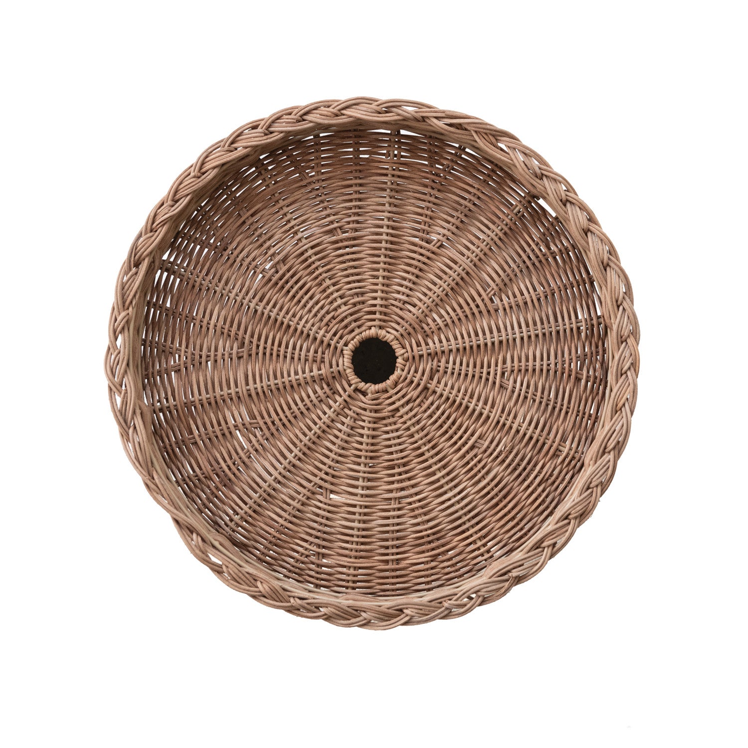 Rust and Cinder Rattan Pedestal Stand - Thumbnail 4