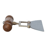 Stainless Steel Cheese Knife with Acacia Wood & Brass Handle