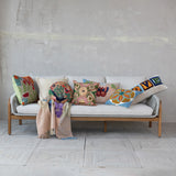 Vibrant Square Tufted Floral Throw Pillow | Indoor & Outdoor