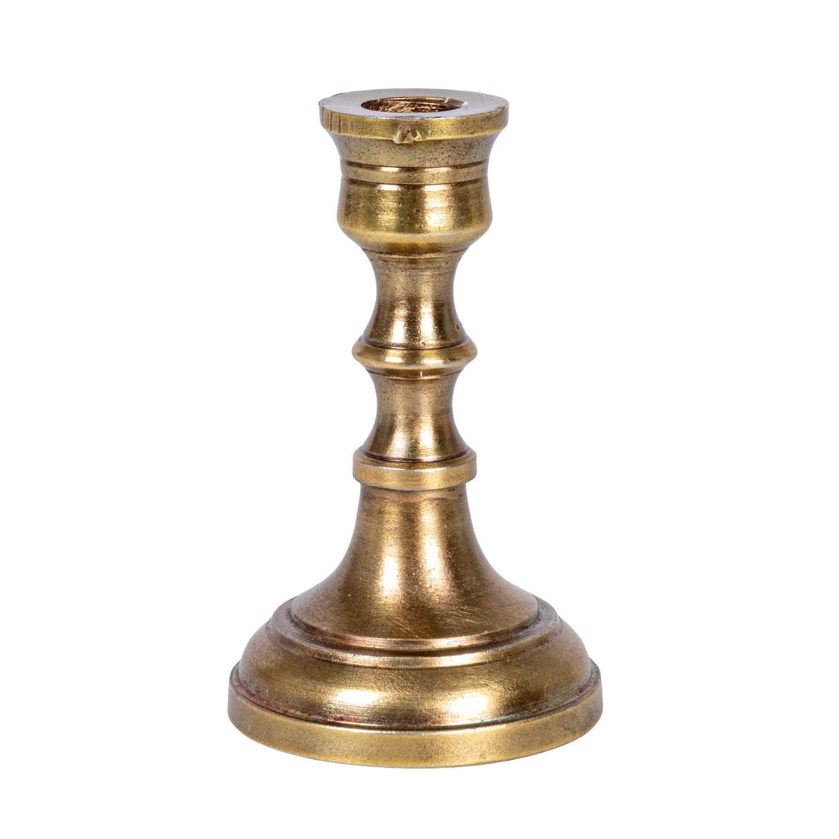 Antique Brass Mini Taper Candle Holder