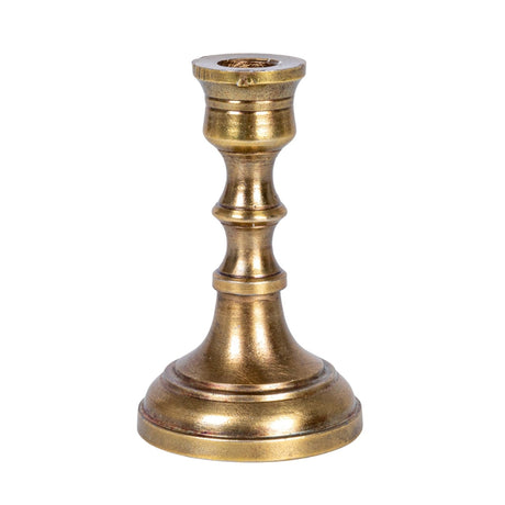 Antique Brass Mini Taper Candle Holder