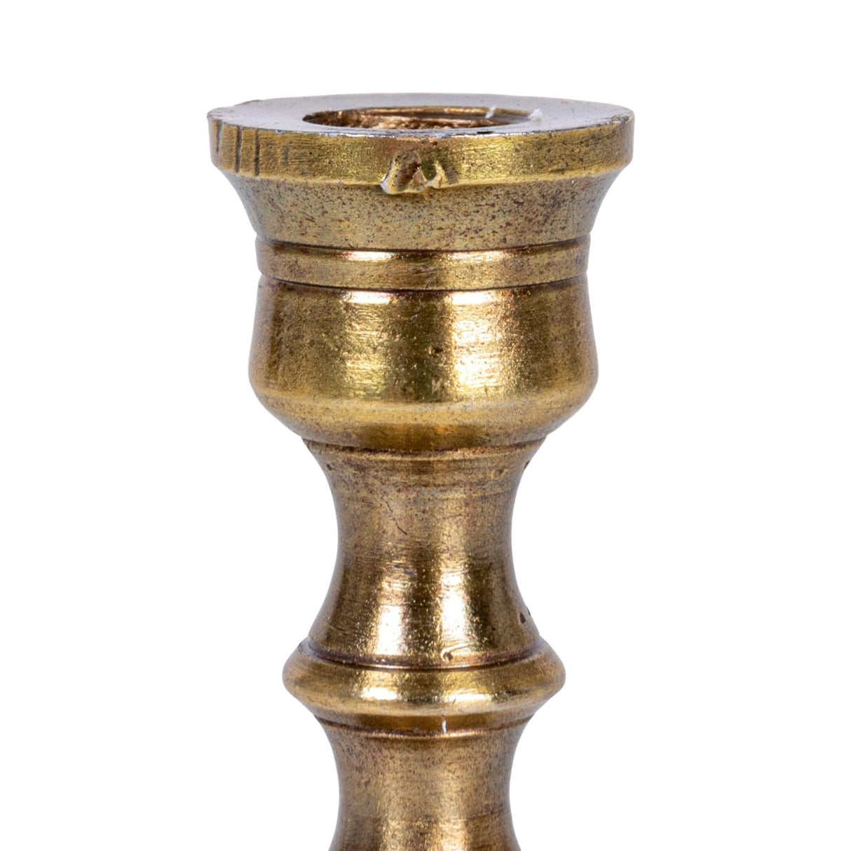Antique Brass Mini Taper Candle Holder