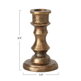 Antique Brass Mini Taper Candle Holder