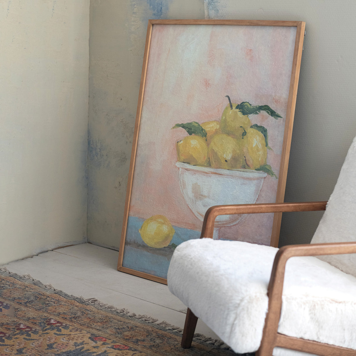 Framed Lemons Still Life Wall Art