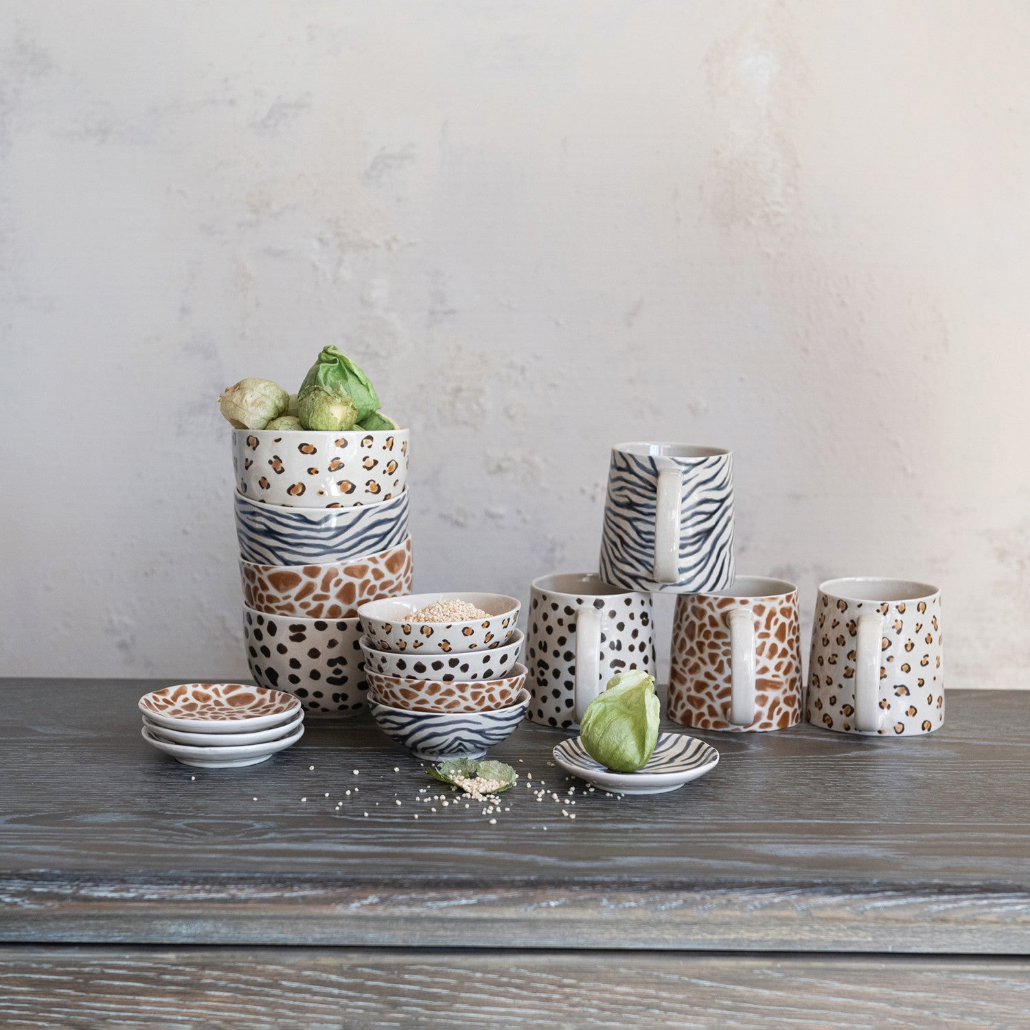 Animal Print Ceramic Coffee Mug - Thumbnail 4