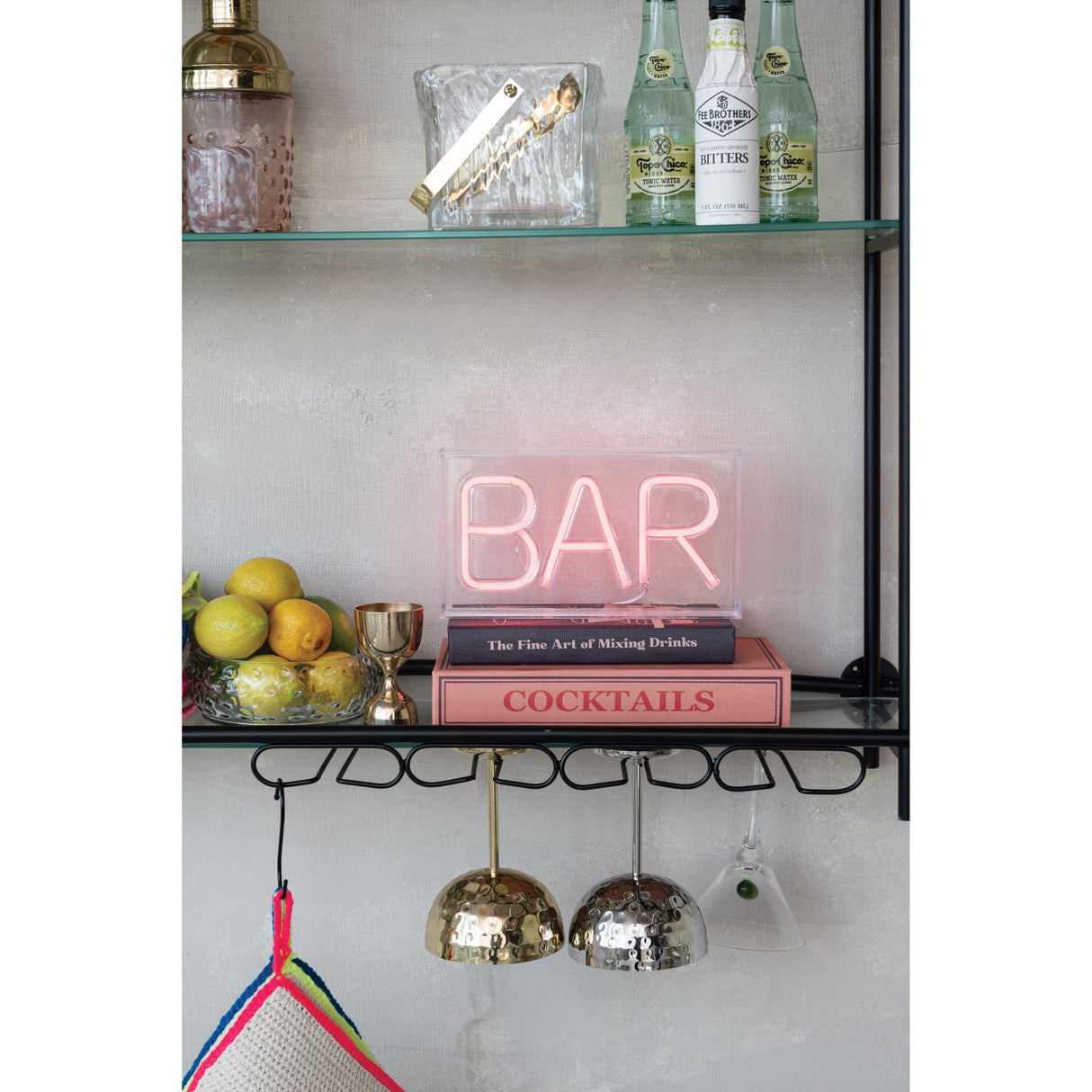 BAR Red LED Faux Neon Light with USB Cord