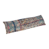 Hand-Embroidered Vintage Rali Quilt Kantha Lumbar Throw Pillow