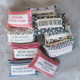 I Am the Boss Checkered Accent Pillow