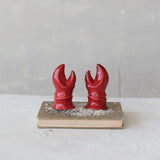 Red Lobster Claw Salt & Pepper Shaker Set