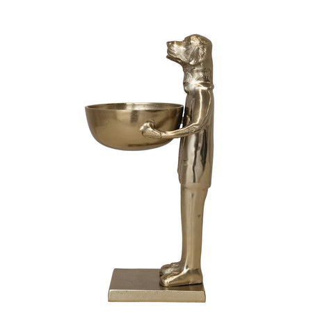 Gold Labrador Aluminum Decorative Butler Bowl
