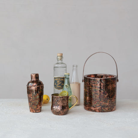 Oxidized Copper Cocktail Shaker