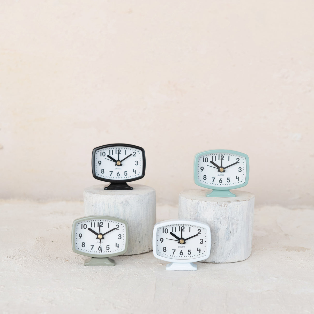 Mini Metal Footed Alarm Clock | 4 Colors