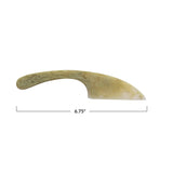 Green Marbled Resin Cheese Knife